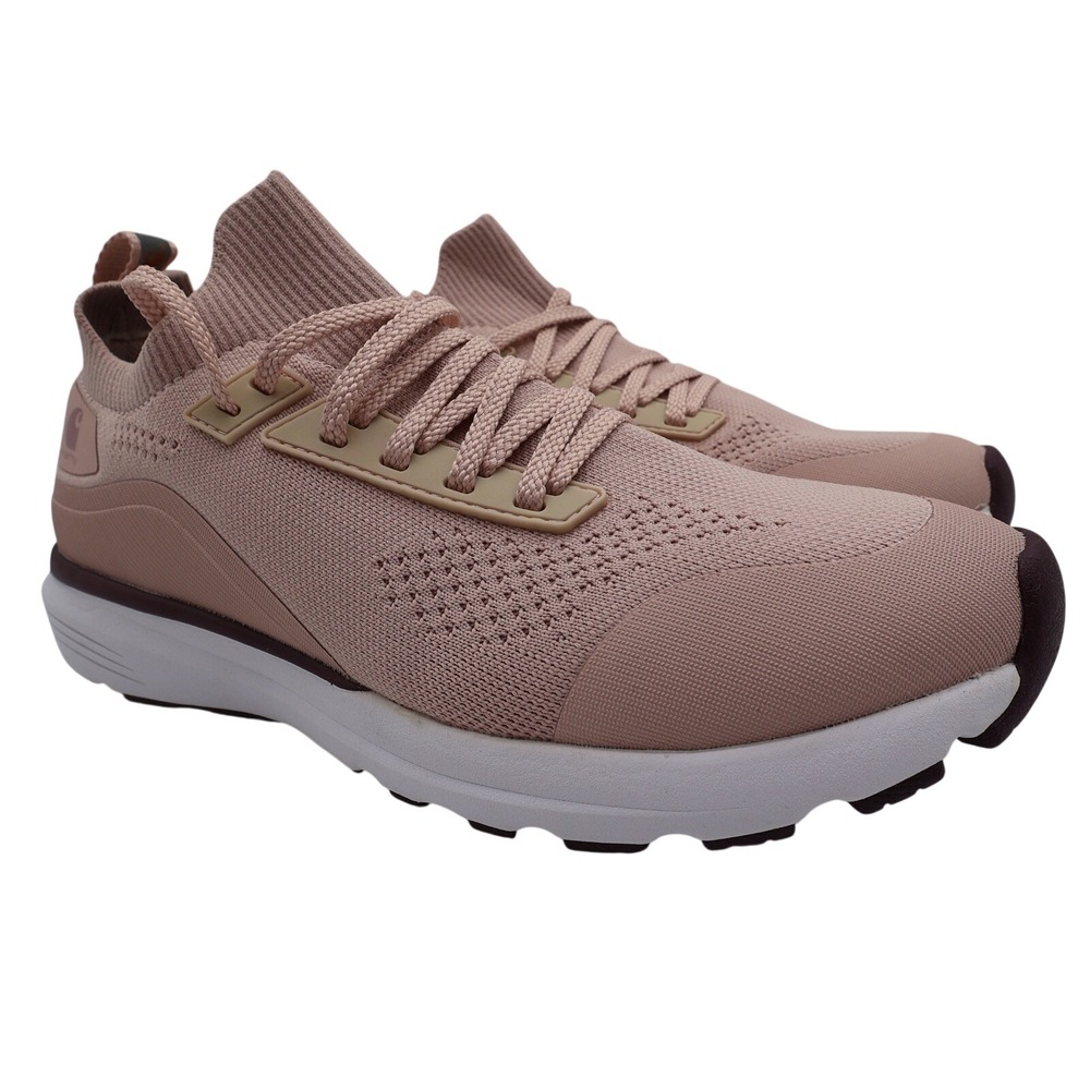 Carhartt Haslett SD Work Shoe Womens 7.5M Pink Knit Soft Toe Static Dissipative